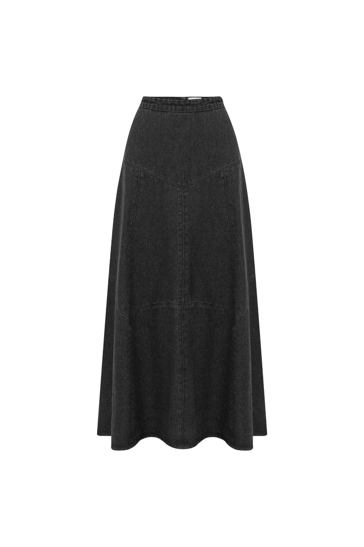 Rowie paloma skirt- washed black