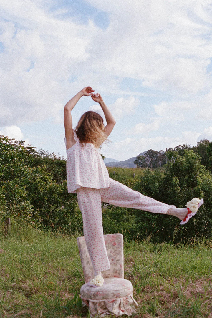 Oak meadow tea blouse- rose bloom