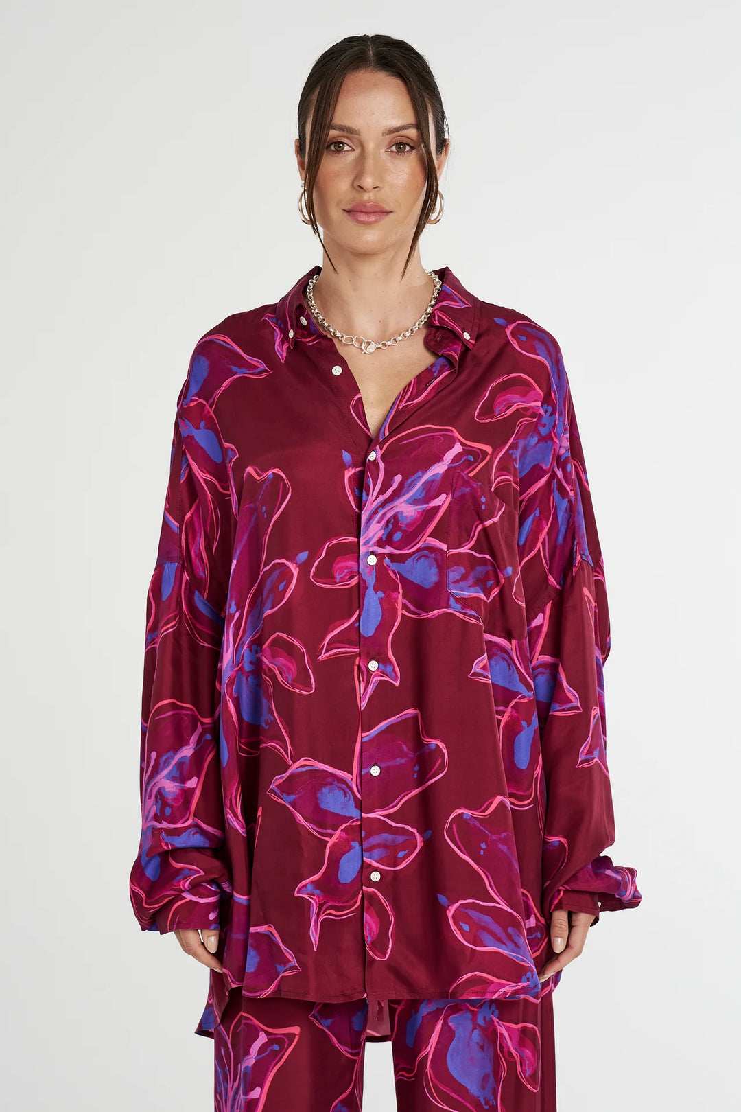 Summi Summi LO oversized shirt-Jam Lily