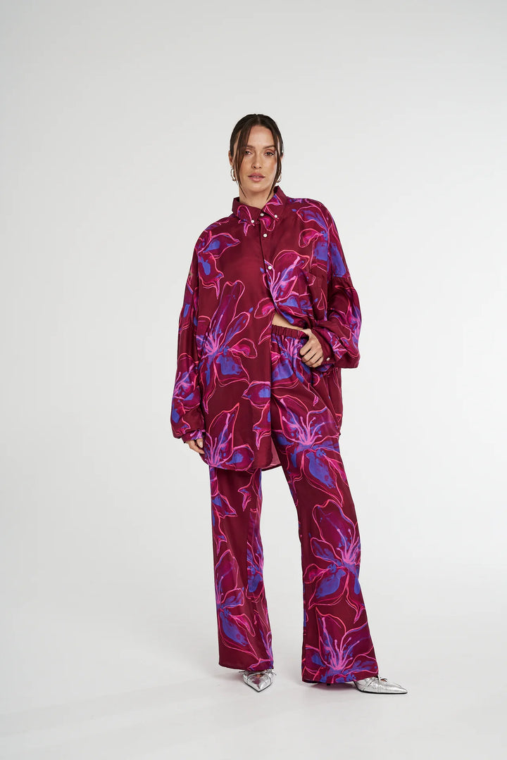 Summi Summi LO oversized shirt-Jam Lily