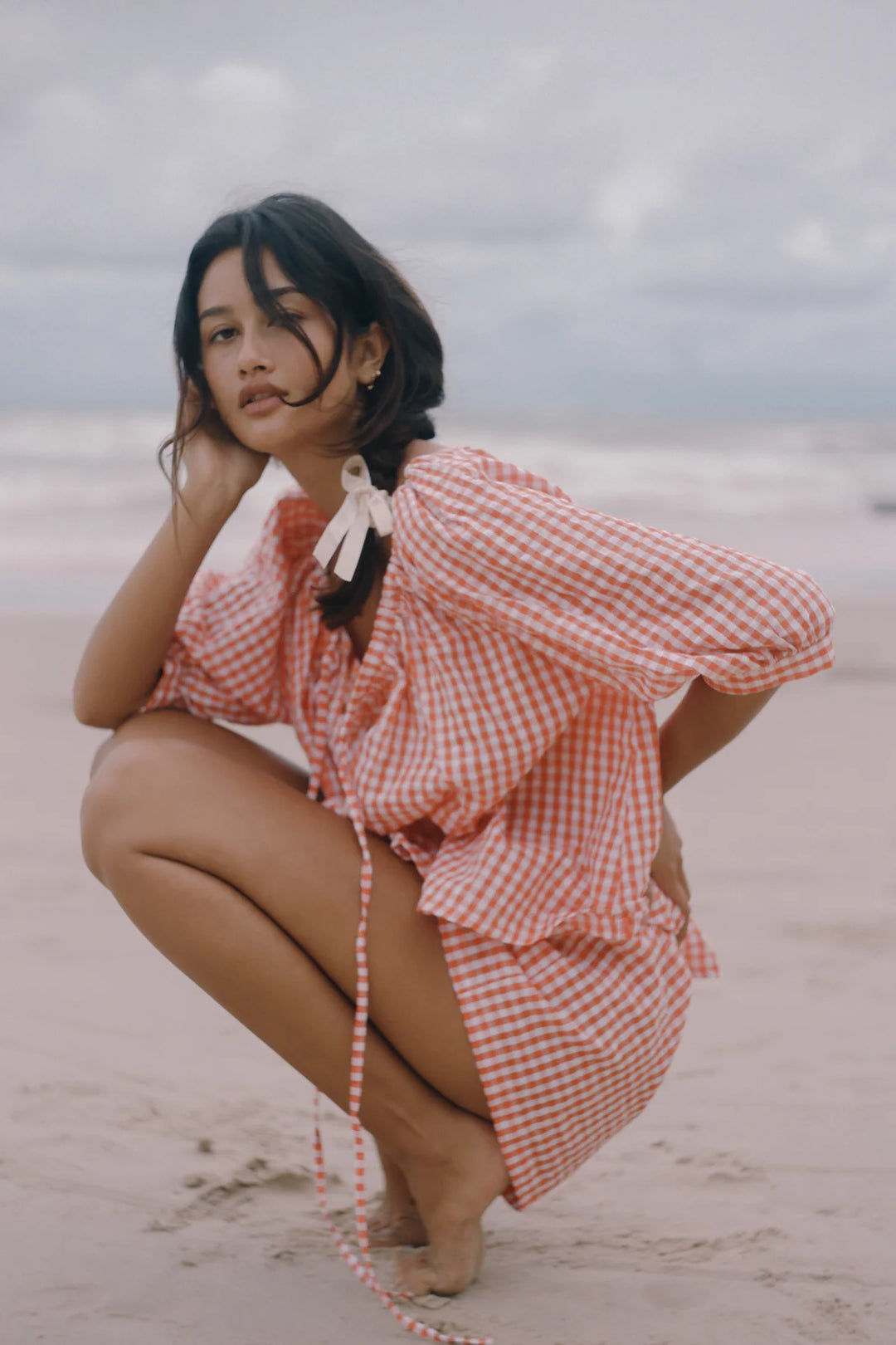Bare road Chloe blouse- starburst gingham