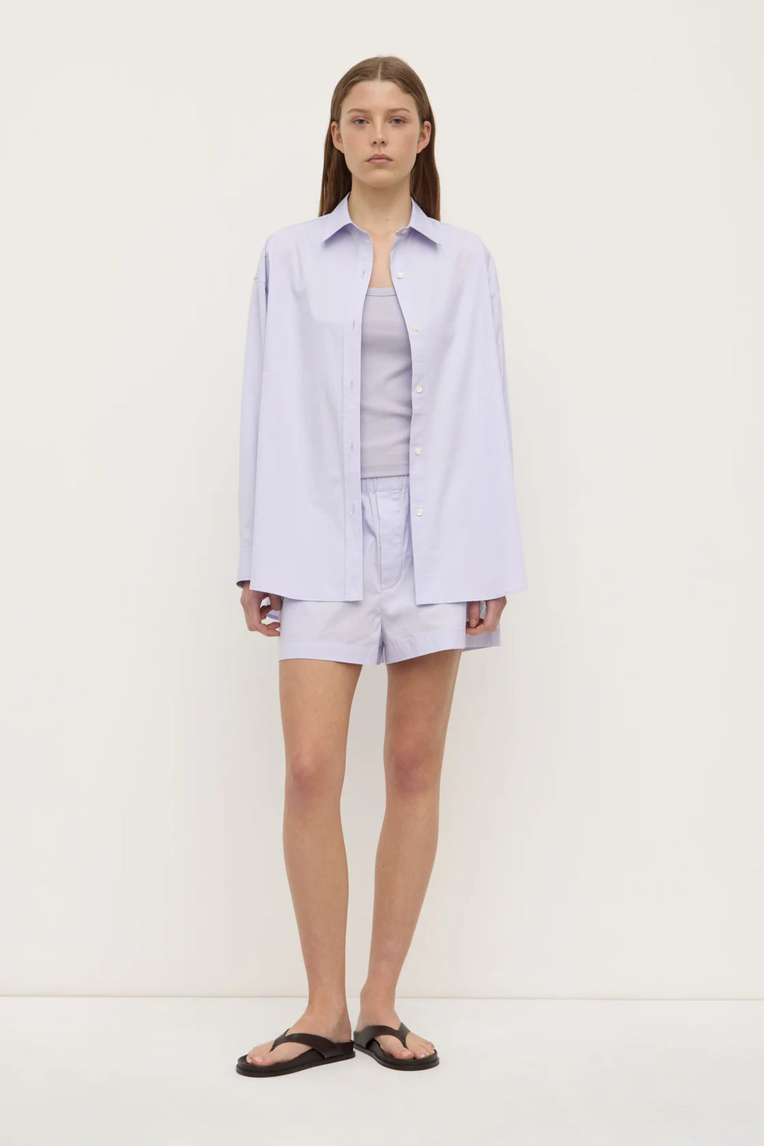 Assembly Marigold poplin shirt- lilac