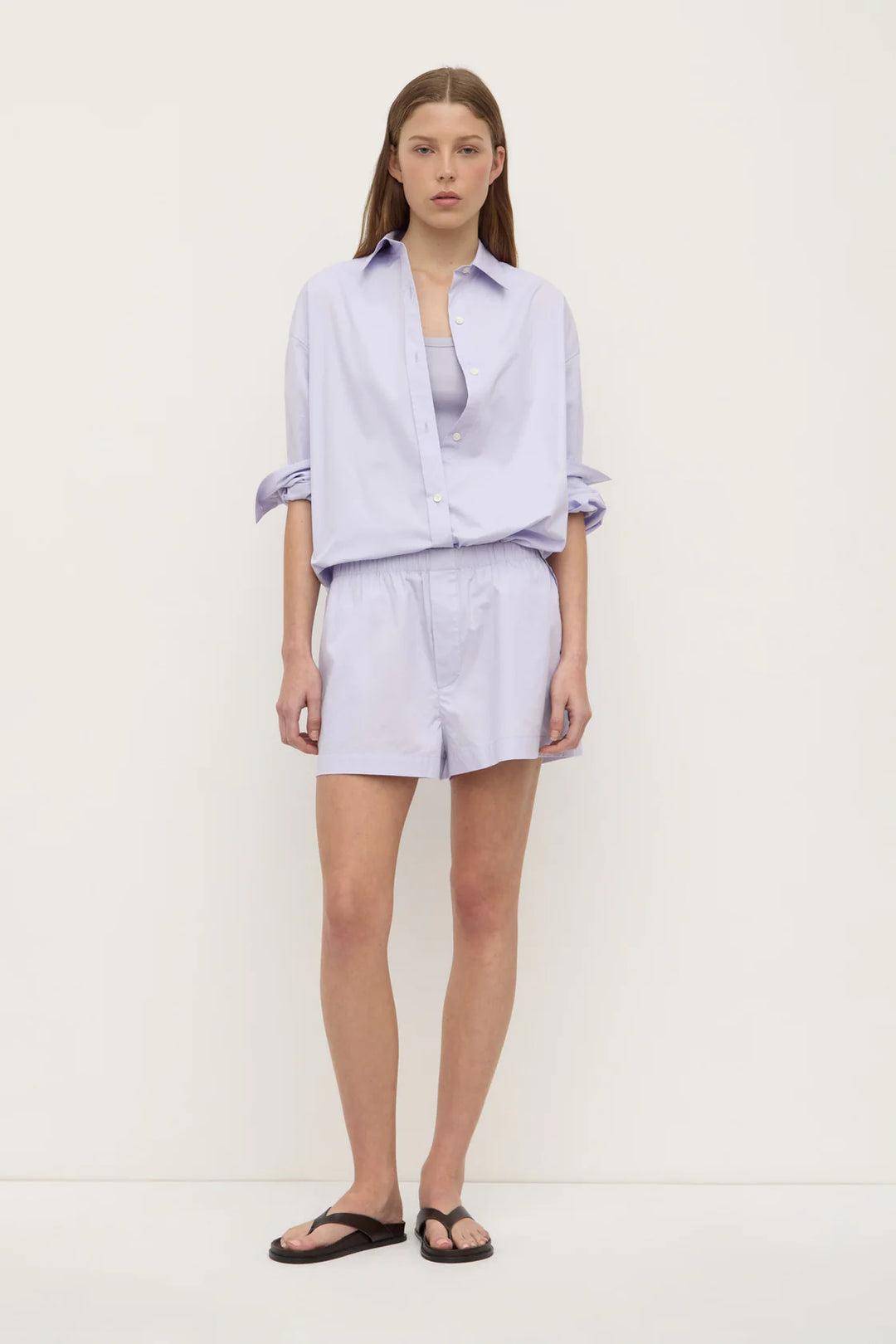 Assembly Marigold poplin shirt- lilac