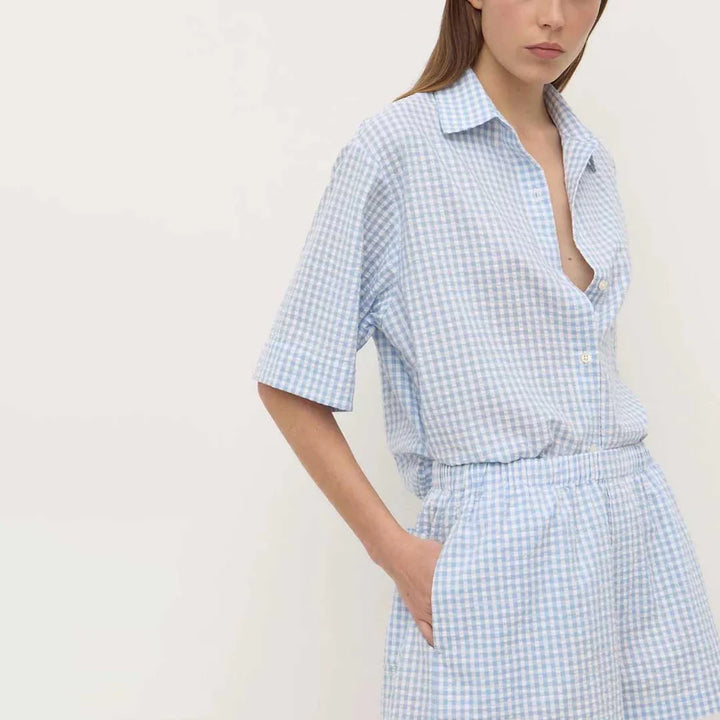 Assembly Ainslee shirt- blue check