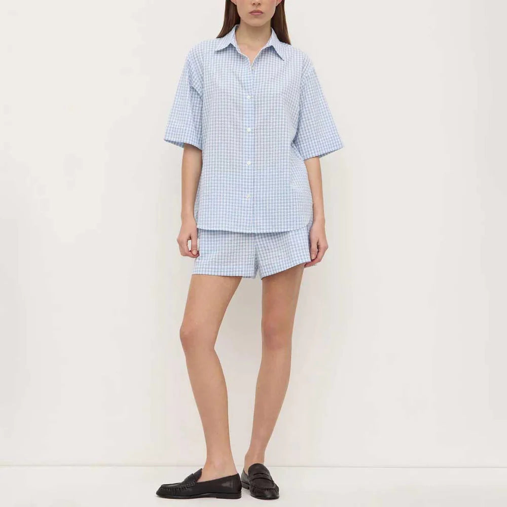 Assembly Ainslee shirt- blue check