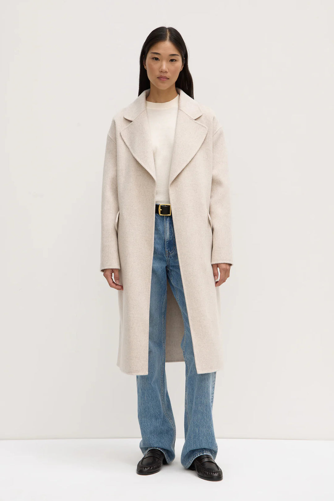 Assembly label Sadie coat- oat marle
