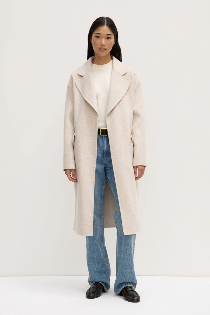 Assembly label Sadie coat- oat marle