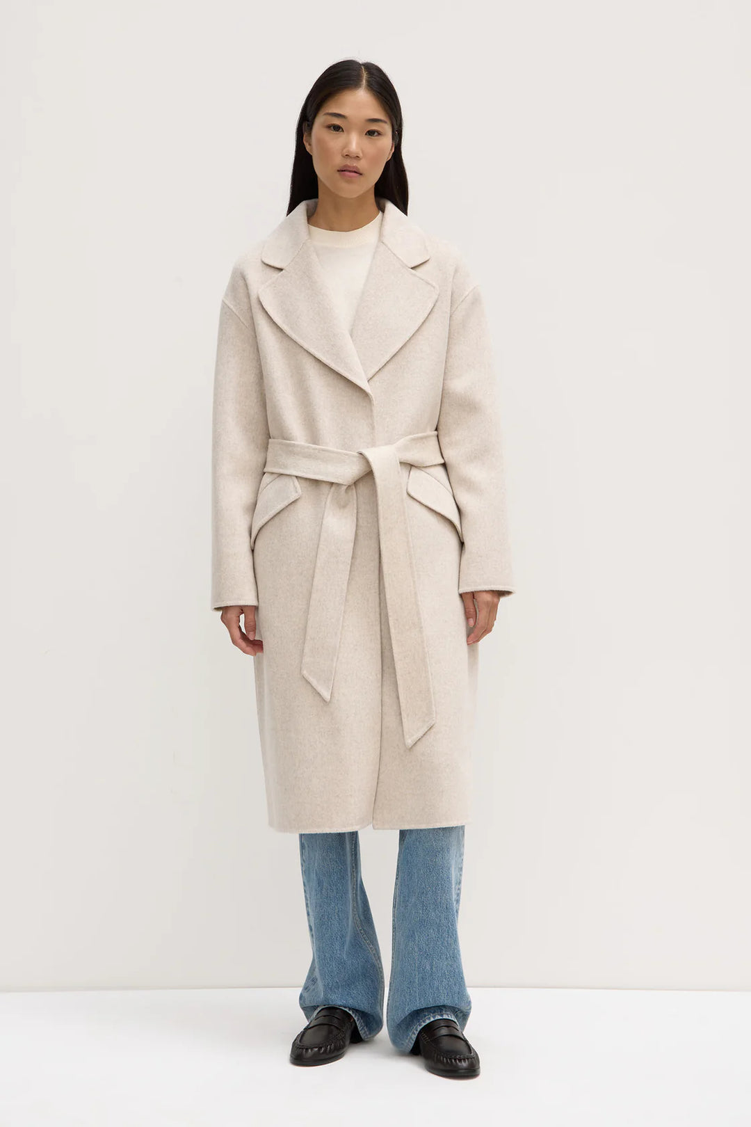 Assembly label Sadie coat- oat marle