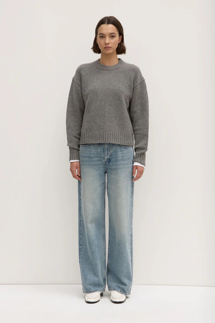 Beau Merino Wool Knit - Grey Marle