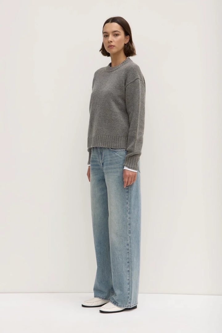 Beau Merino Wool Knit - Grey Marle
