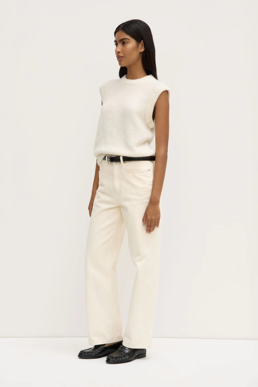 Everly Knit Vest - Cream