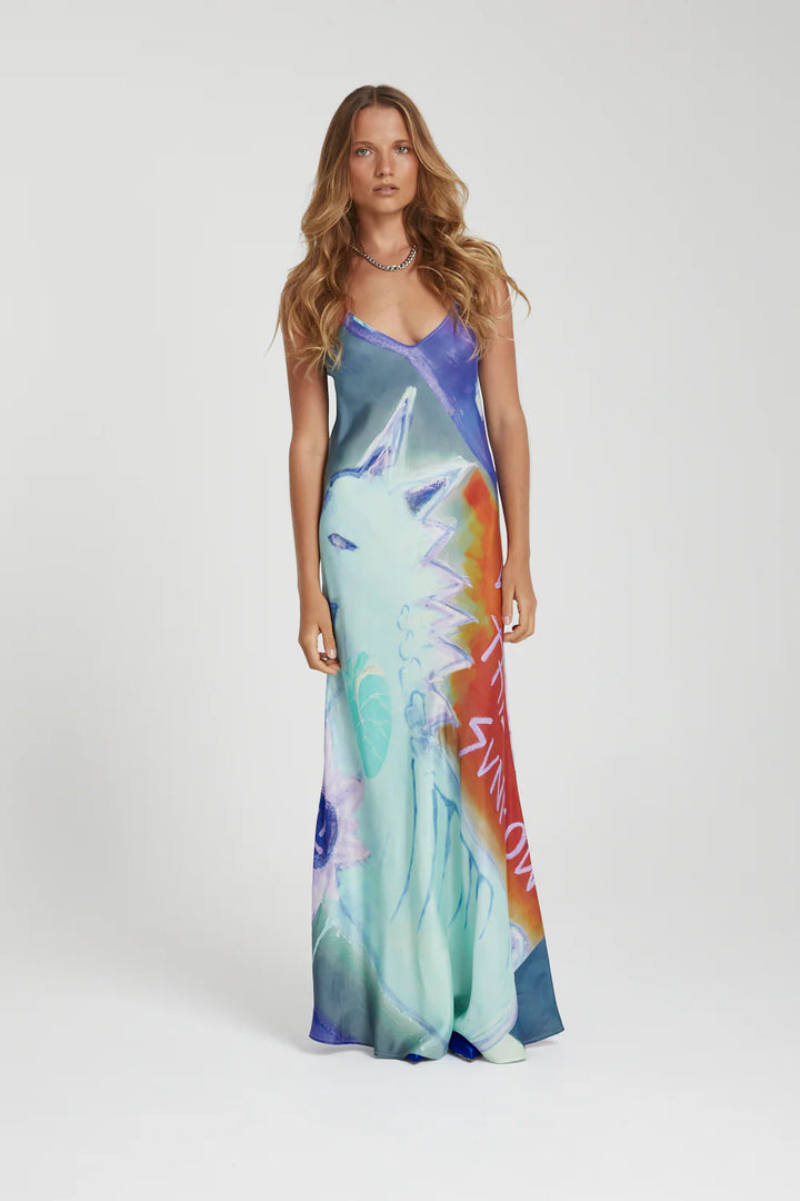 Summi summi siren dress - blue sunflwr