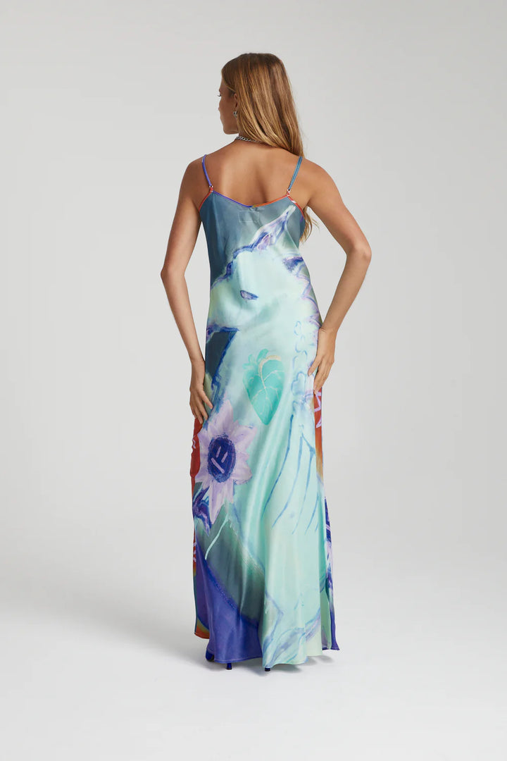 Summi summi siren dress - blue sunflwr